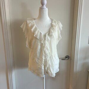 Lauren by Ralph Lauren cream sleeveless top